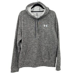 Under Armour Fleece Hoodie Men Size L Athleisure Soft Pullover Sweatshirt Sporty